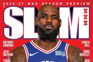 开启生涯第24季!詹姆斯登上《Slam》杂志最新一期封面